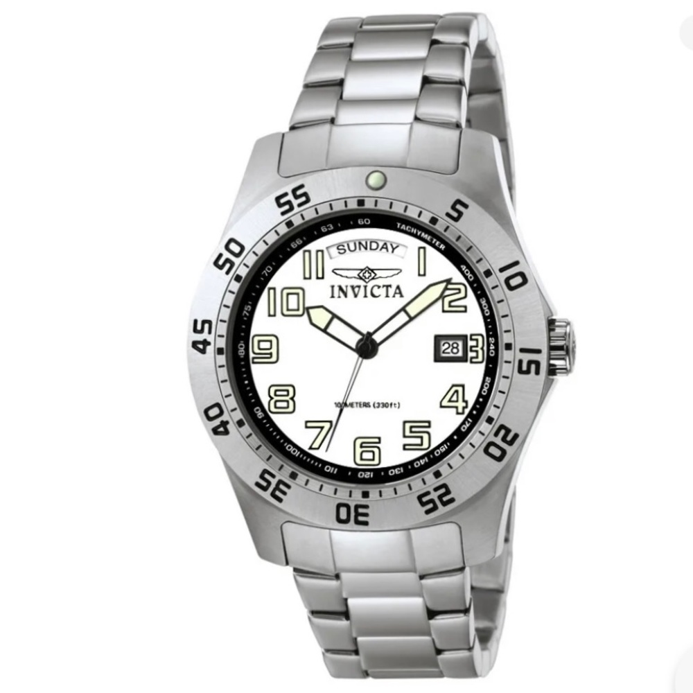 Invicta Mens Pro Diver Stainless Steel Swiss-Quartz Watch (5249) NEW